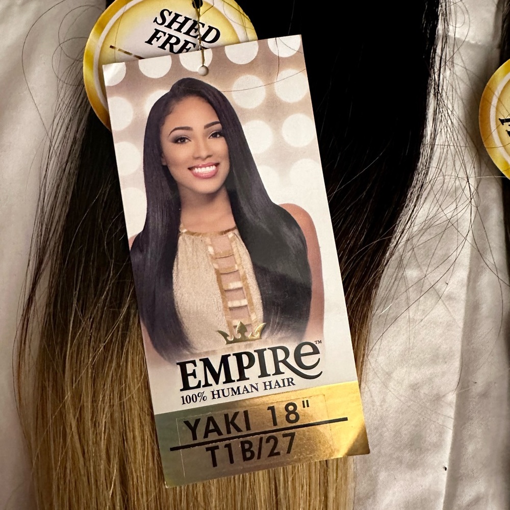 Human hair wefts 16” & 18”